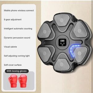 Music Boxing Machine wall mounted boxing training equipment with boxing Gloves